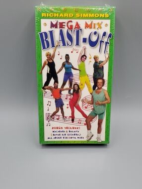 Richard Simmons Mega Mix Blast Off VHS 2001 | Aerobics Workout | NWT Sealed